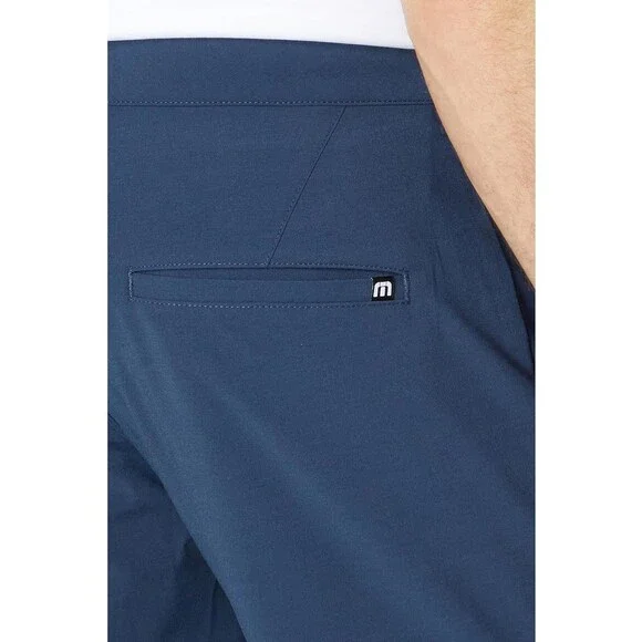TravisMathew Otc Tech Chino Pants Men's 32 Navy Cotton Blend Straight Leg KFC417